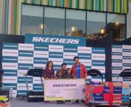 Our children at the Skechers event in Dehradun.