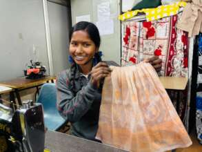 Sapna in her vocational training class