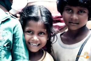 Children from the slum