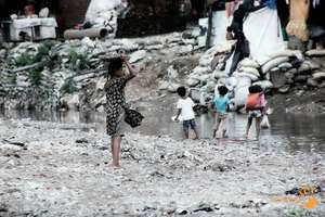 Children from the slum