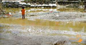 Child in slush/slime