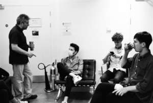Unwinding over a coffee, June recording sessions