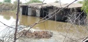 Houses now flood water enter