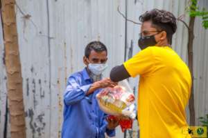 Volunteers Working Hard