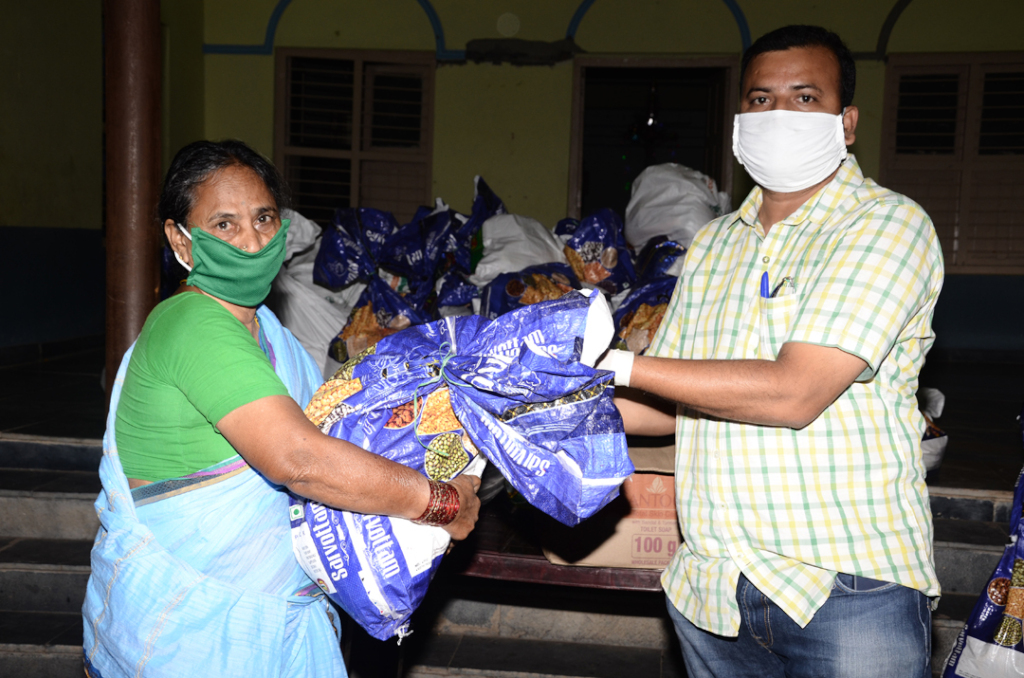 Food Provisions Donation for Poor Elderly People