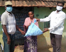 A barber daily wage family getting relief