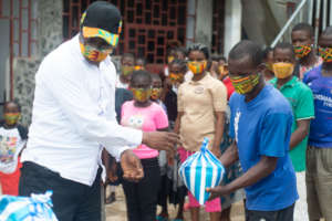 Beneficiaries receiving ration