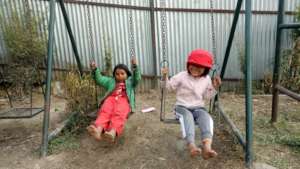 girls playing