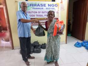 Distribution of ration kits