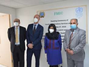 Opening of Covid-19 testing center at FMIC