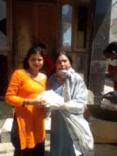 Our field member with an Apne Aap girl