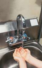 Hand washing helps prevent spread of Virus
