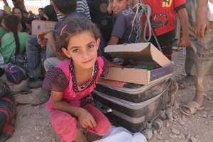 Syrian refugee 7 year old Wiam in Jordan