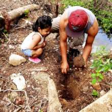 Youths involved in Earth day