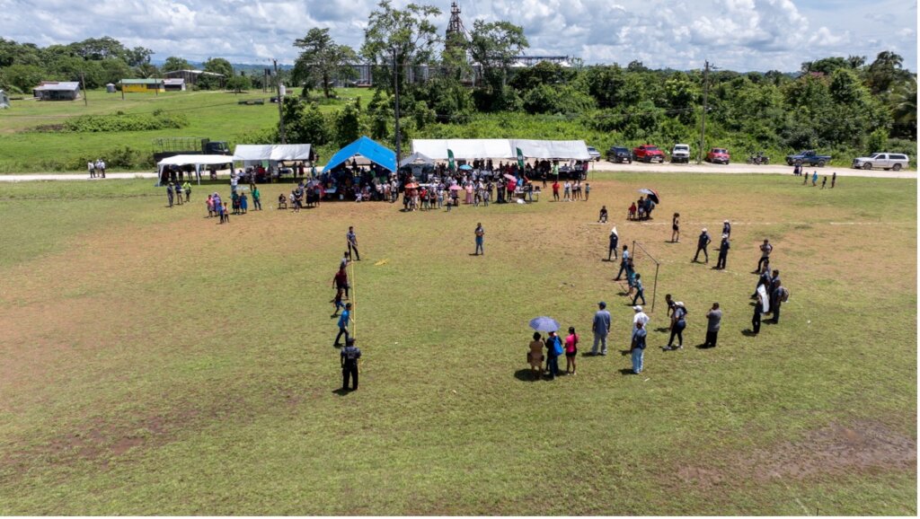 Community members celebrating farmers