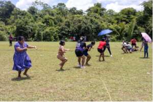 Fun game at Ya'axche Farmers' Expo