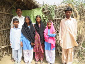 family in rural Sindh