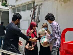 Rations being Distributed