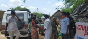 Relief material distribution