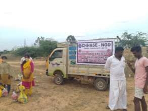 Relief material distribution