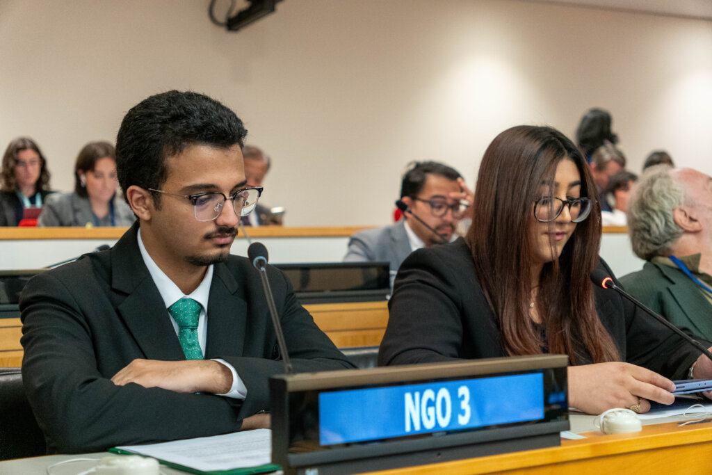 Delivering the Youth Presnetation at NPT PrepCom