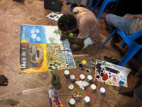 Creating Art Piece on Nuclear Disarmament