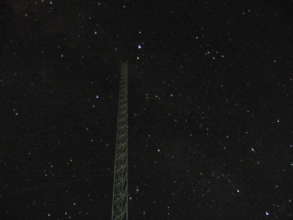 ORS FM radio transmitter under African stars