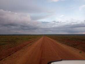 The road to Terrat village in Simanjiro