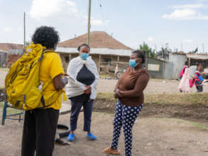 CORP Rosie doing sensitization in the village