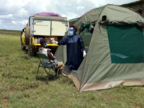 CHAT Nurse screening a patient during motormobile.