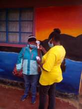 Screening for C-19 during door-door sensitization,