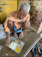 Free meal to an old daily wage worker