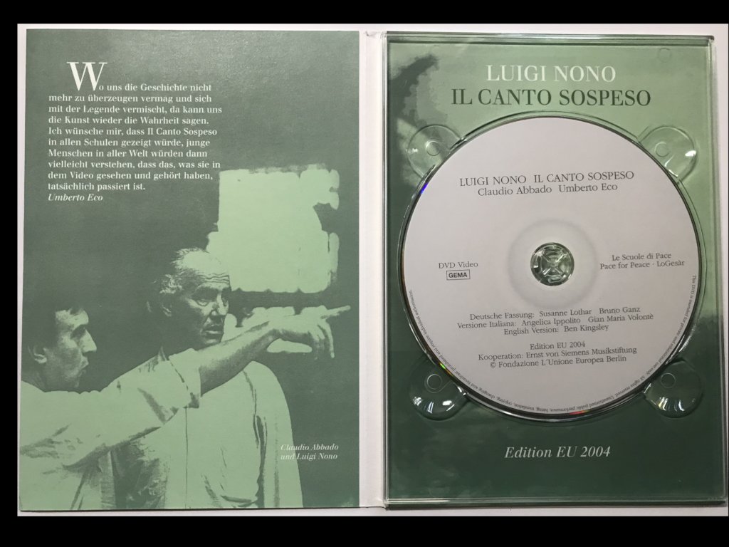 Digitalization Nono Project "Il Canto Sospeso"