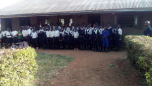 Sembabule Parents P.6 and P.7 at their Block