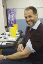 Martin tackling his PSA test!
