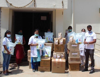 Distribution of kits & HFNC Machines in hospital