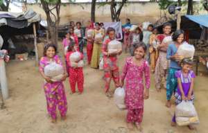 Nutrition Food Packet Distribution to Kids