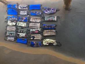 Masks made by youths