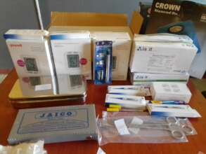 Donated medical supplies