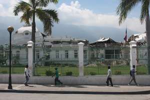 Haiti's damaged presidential palace
