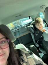 Georgia taking Matthew to hospital for an MRI scan