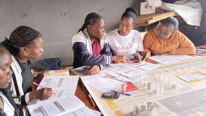 Girls group discussions during the training