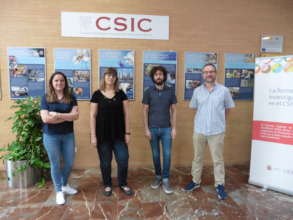 Prof. Aranda (on the right) with group members