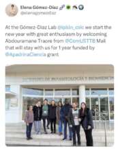 Traore with the team at IPBLN-CSIC, Granada, Spain