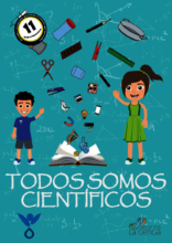 Cover of the book for kids Todos Somos Cientificos