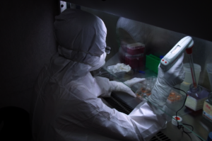 Fully protected to work with virus and fight Covid