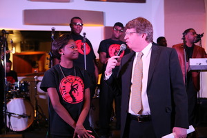 CEO Mark Wender with Senior Alandria