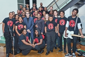 SNAP! Students perform with Huey Lewis