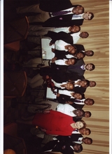 TSCS and SMA students with First Lady Laura Bush