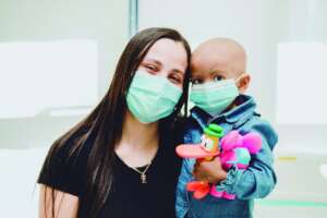 Lorena with her mother